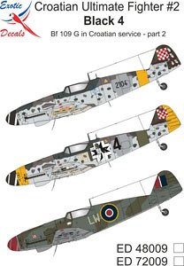 Bf109G in Croatian Service - Part 2 (Decal)