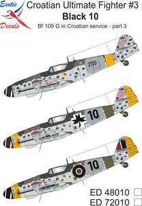 Bf109G in Croatian Service - Part 3 (Decal)
