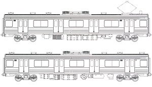 16番(HO) 205系通勤形電車 (客扉大窓) 塗装済みキット モハ204・205 2輌セット (2両・組み立てキット) (鉄道模型)