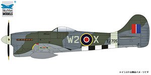 Hawker Tempest Mk.V EJ705/ W2-X, No.80 Squadron RAF, 2nd TAF, Autumn 1944 (Pre-built Aircraft)