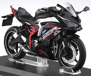 Kawasaki Ninja ZX-25R Metallic Spark Black x Pearl Flat Stardust White (Diecast Car)