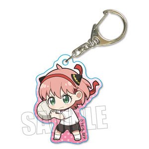 Petit Memo! Acrylic Key Ring Spy x Family Anya Forger (Dodgeball) (Anime Toy)