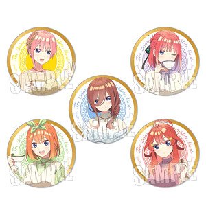 トレーディング缶バッジ 映画 五等分の花嫁 ティーブレイクver. (5個セット) (キャラクターグッズ)
