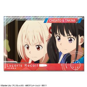 リコリス・リコイル ホログラム缶バッジ Ver.2 デザイン19 (錦木千束&井ノ上たきな/B) (キャラクターグッズ)