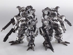 Front Mission Structure Arts 1/72 Scale Plastic Model Kit Series Zenith DV White (Set of 4) (Plastic model)