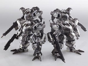 フロントミッション ストラクチャーアーツ 1/72スケール プラスティック モデルキット シリーズ ゼニスDVホワイト 4機セット (プラモデル)