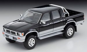 TLV-N255c トヨタ ハイラックス 4WD ピックアップ ダブルキャブ SSR-X オプション装着車 (黒/銀) 95年式 (ミニカー)