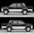 TLV-N255c トヨタ ハイラックス 4WD ピックアップ ダブルキャブ SSR-X オプション装着車 (黒/銀) 95年式 (ミニカー) 商品画像2