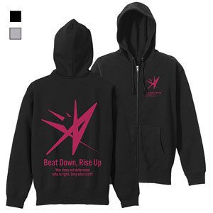Heaven Burns Red 31A Force Logo Zip Parka Black M (Anime Toy)