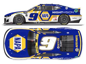 `チェイス・エリオット` #9 NAPA NIGHTVISION シボレー カマロ NASCAR 2022 ネクストジェネレーション (ミニカー)