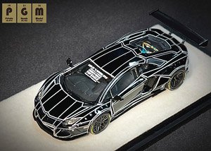LB LP 700 Tron Black (Full Opening and Closing) (Diecast Car)
