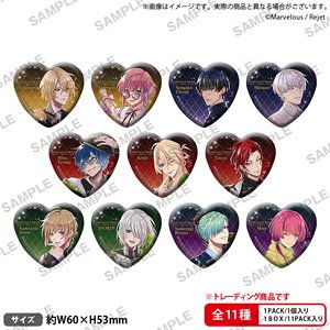 ファビュラスナイト トレーディングハート缶バッジ (11個セット) (キャラクターグッズ)