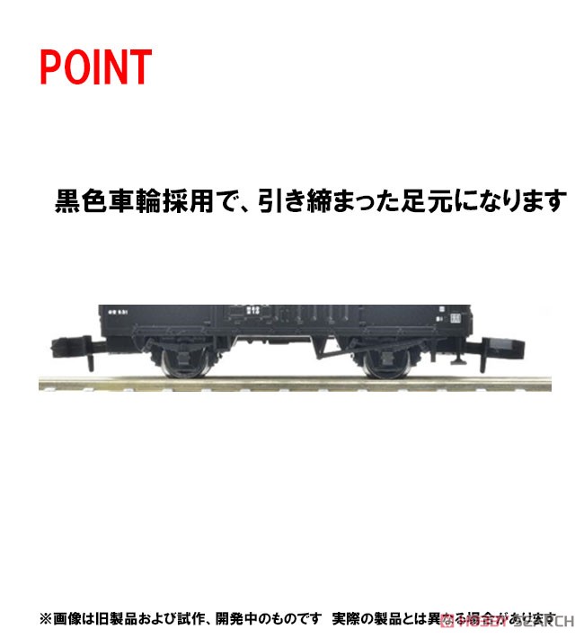 J.N.R. Covered Wagon Type WAMU60000 (2-Car Set) (Model Train) Other picture2