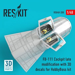 FB-111 後期型 コックピットセット w/内装3Dデカール (ホビーボス用) (プラモデル)