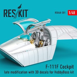 F-111F 後期型 コックピットセット w/内装3Dデカール (ホビーボス用) (プラモデル)