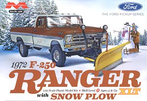 1972 フォード F250 レンジャーXLT スノープラウ装備 (プラモデル)