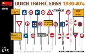 オランダ 交通標識1930-40年代 (プラモデル)