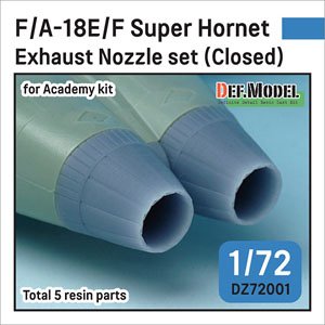F/A-18E/F/G Super Hornet Exhaust Nozzle Set - Closed (for Academy) (Plastic model)