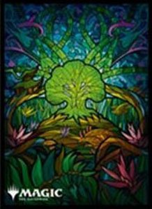 Magic: The Gathering Players Card Sleeve MTGS-241 [Dominaria United] [Stained Glass] Ver. [Forest] (Card Sleeve)