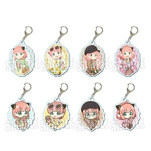 Trading Acrylic Key Ring Spy x Family Four Seasons Ver. (Set of 8) (Anime Toy)