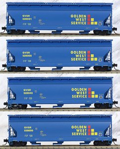 983 00 199 (N) Golden West Service Hopper Four Car Runner Pack (528001, 528005, 528043, 538000) (4-Car Set) (Model Train)