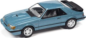 1986 Ford Mustang SVO Light Regatta Blue (Diecast Car)