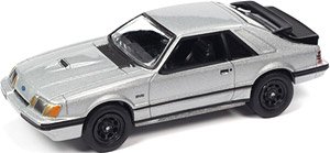 1986 Ford Mustang SVO Silver (Diecast Car)