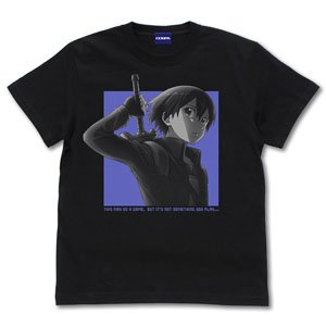 劇場版 ソードアート・オンライン -プログレッシブ- 冥き夕闇のスケルツォ キリト Tシャツ SAO第5層Ver. BLACK L (キャラクターグッズ)