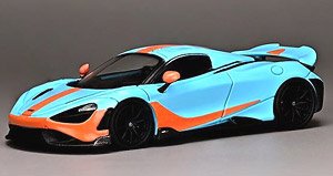 McLaren 765LT オレンジ/ブルー (ミニカー)