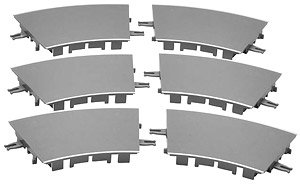 The Moving Bus System [C-002-2] Curved Road C103-30-RO (Set of 6) (Model Train)