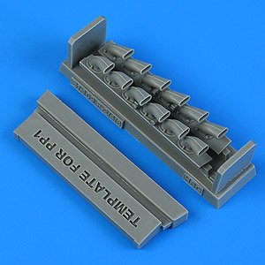 Bf 109F-2/4/6 Exhaust (for Hasegawa) (Plastic model)