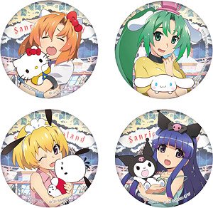 Higurashi When They Cry: Sotsu x Sanrio Characters Can Badge (Set of 4) (Anime Toy)