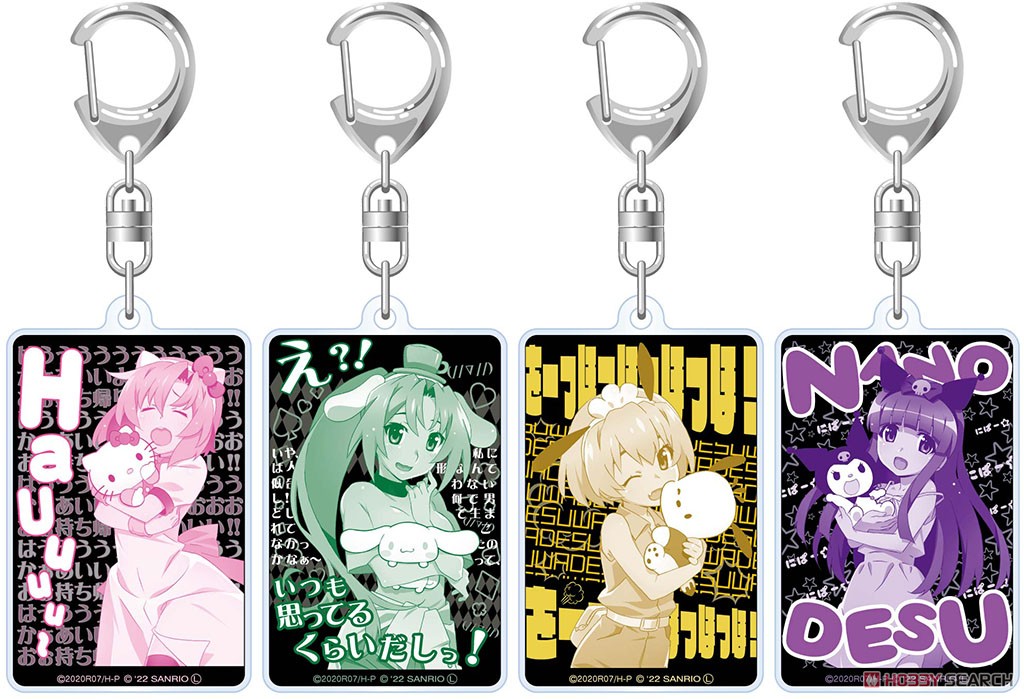 Higurashi When They Cry: Sotsu x Sanrio Characters Returns Acrylic Key Ring Revival Mion Sonozaki x Cinnamoroll (Anime Toy) Other picture1