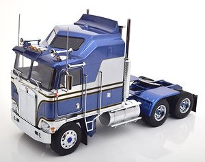 Kenworth K100 Aerodyne 1976 ブルーメタリック/シルバー (ミニカー)