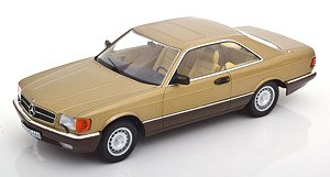 Mercedes 500 SEC C126 1987 ゴールデンメタリック (ミニカー)