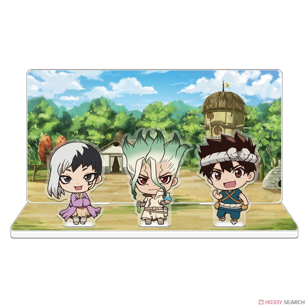 Dr.STONE アクリルジオラマA[千空&クロム&ゲン] (キャラクターグッズ) 商品画像1