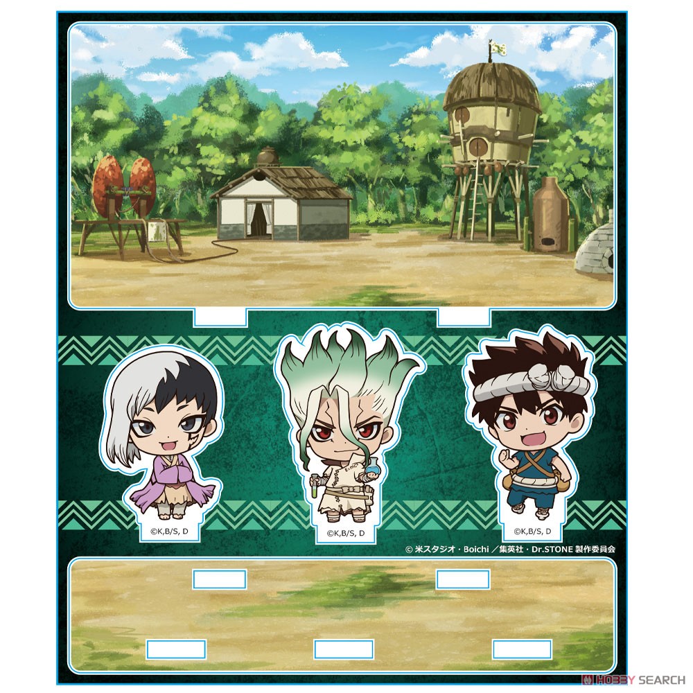 Dr.STONE アクリルジオラマA[千空&クロム&ゲン] (キャラクターグッズ) 商品画像2
