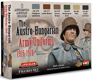 第一次世界大戦 オーストリア＝ハンガリー帝国軍制服カラーセット1916～1918 (塗料)