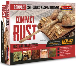 ラスト(錆)エフェクトカラー6色コンパクトセット サビ/退色表現 (塗料)