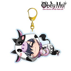 Obey Me! Belphegor Chibikoro Big Acrylic Key Ring (Anime Toy)