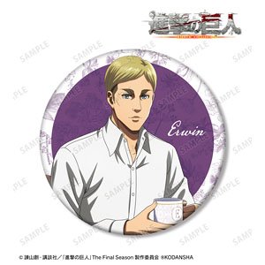 進撃の巨人 描き下ろしイラスト エルヴィン ティータイムver. BIG缶バッジ (キャラクターグッズ)