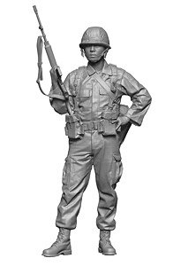 現用 韓国陸軍(ROKA)歩兵 歩哨に立つ衛兵 1990年代 (プラモデル)