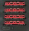 Meitetsu Series 3500 (Renewaled Car, Rollsign Lighting) Standard Four Car Formation Set (w/Motor) (Basic 4-Car Set) (Pre-colored Completed) (Model Train) 商品画像1 Thumbnail