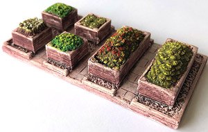 (OO・HO) ハーバーン・ハムレット 植栽ボックス 塗装済み完成品 【CG259】 (鉄道模型)