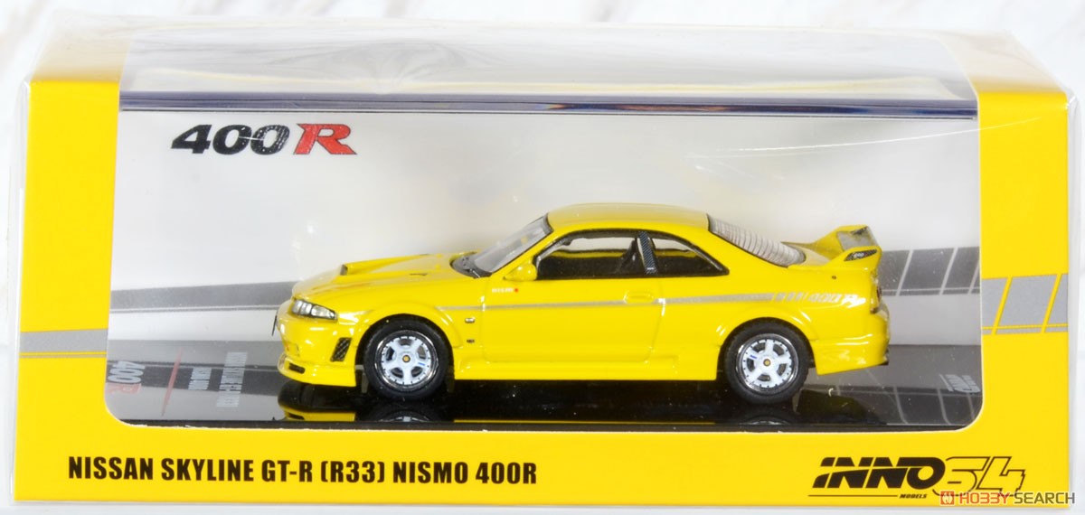 Nissan Skyline GT-R (R33) NISMO 400R Lightning Yellow (Diecast Car) Package1