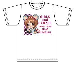 ガールズ＆パンツァー 最終章 ぷちちょこグラフィックTシャツ 【西住みほ】 十二支 (キャラクターグッズ)