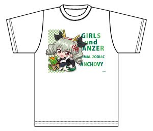ガールズ＆パンツァー 最終章 ぷちちょこグラフィックTシャツ 【アンチョビ】 十二支 (キャラクターグッズ)