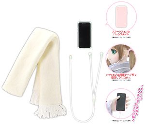 AZO2 Kina Kazuharu School Uniform Collection [Muffler & Smartphone Set] II (White x Mint) (Fashion Doll)