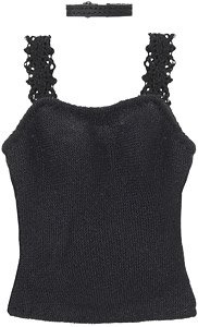 PNM Choker & Camisole set (Black) (Fashion Doll)