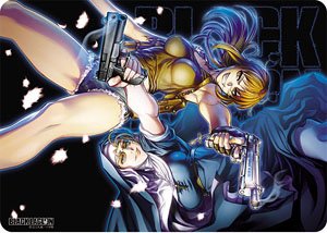 Character Universal Rubber Mat Black Lagoon [Levy & Eda] (Anime Toy)